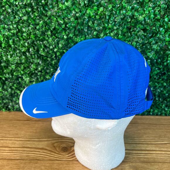 Nike Golf Hat 'Sick' Logo Blue White Lightweight Adjustable Hat Cap - Picture 2 of 8